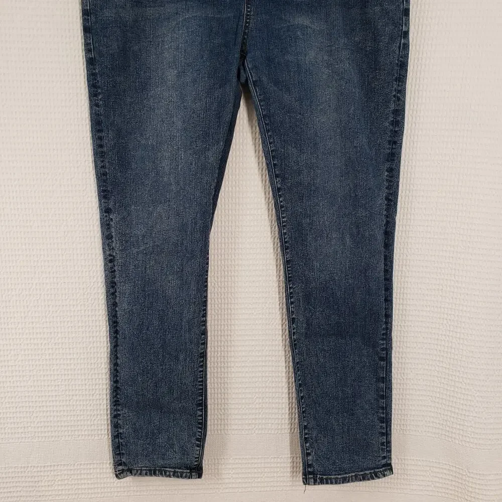 Refinery Republic Jeans Mens 40x32 (Actual 40x30) Blue Denim Slim Leg Stone Wash